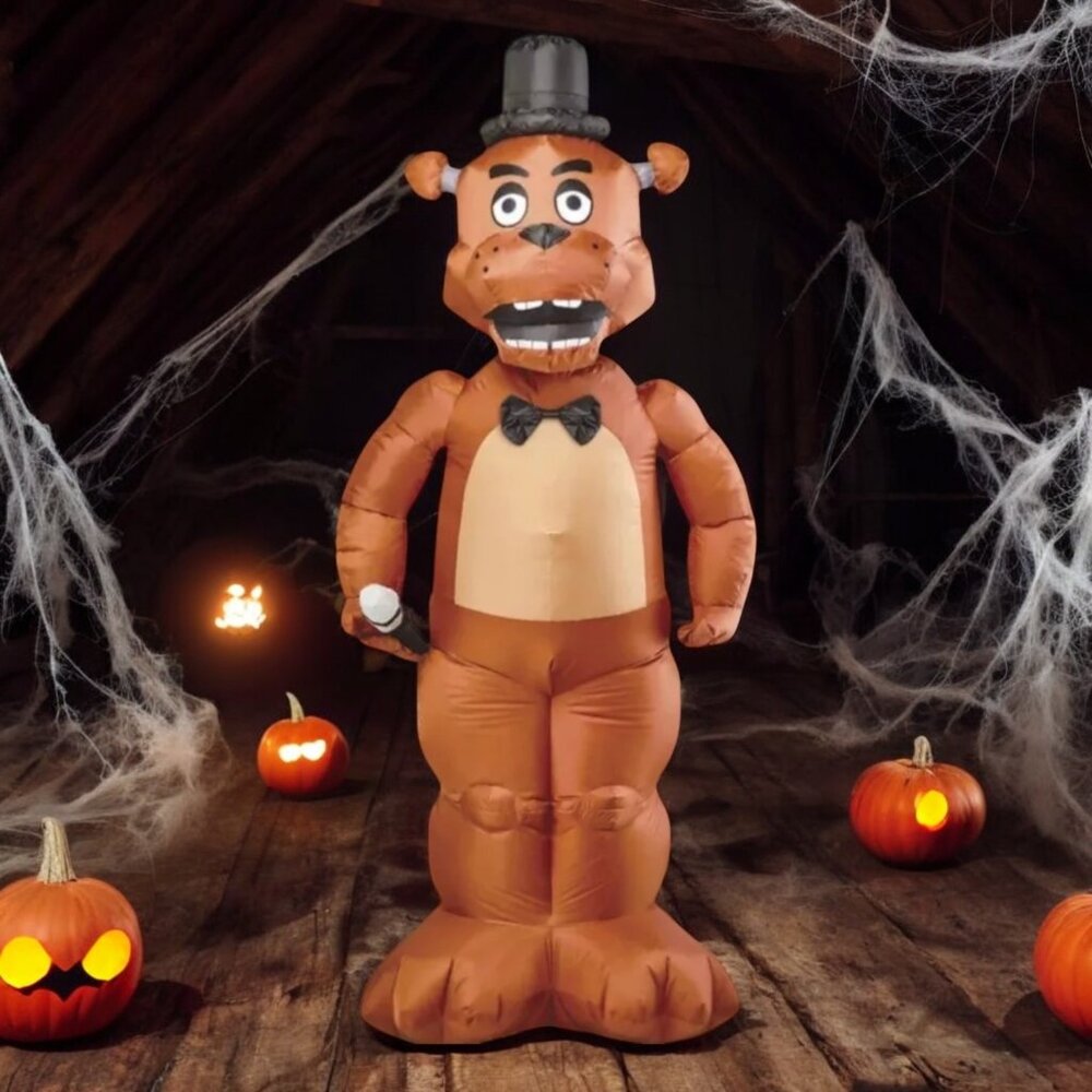 Five Nights at Freddy's Life Size Freddy Inflatable Animated Halloween Prop FNAF
